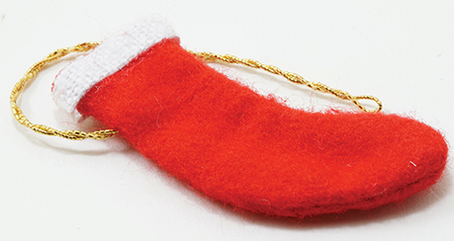 Dollhouse Miniature Red Stocking